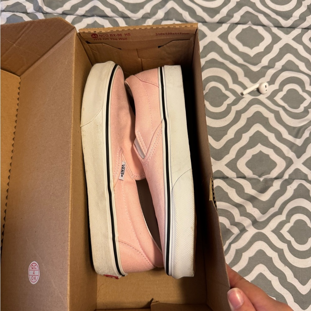 Vans Pink Slip-On Sneakers